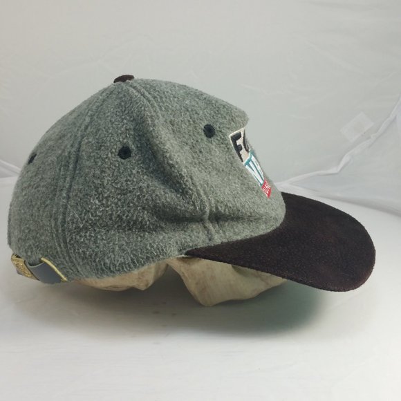 VTG Fox NFL Sunday Strapback Hat Cap Plush Suede - Picture 6 of 9